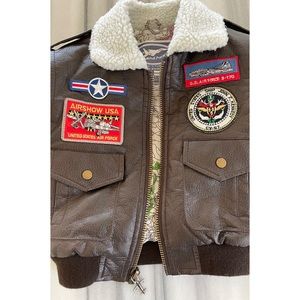 Kids US Navy Top Gun A-1 Bomber Jacket